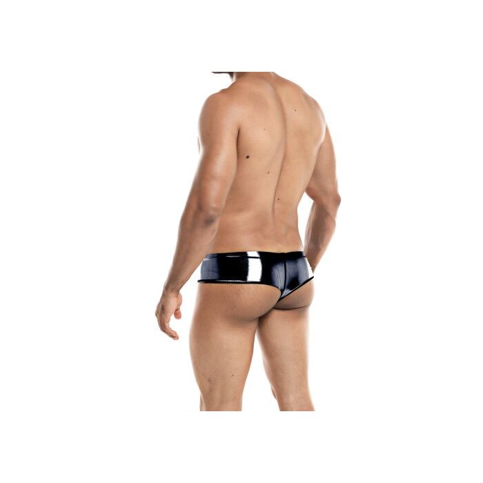 Slip Barbatesc CUT4MEN Cheeky Skai, Negru, detaliu material