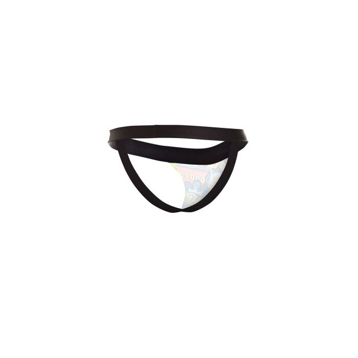 Jockstrap Barbatesc CUT4MEN Provocative Skai, Negru, vedere spate