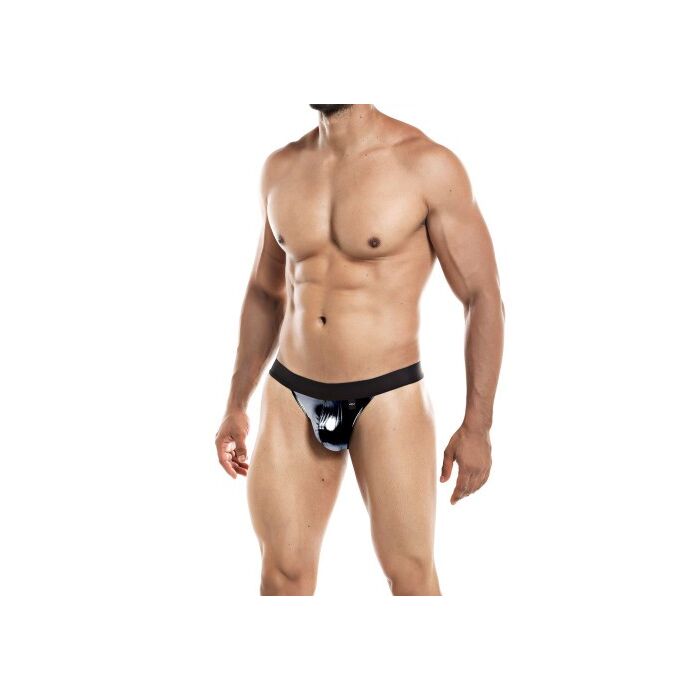 Jockstrap Barbatesc CUT4MEN Provocative Skai, Negru, detaliu material
