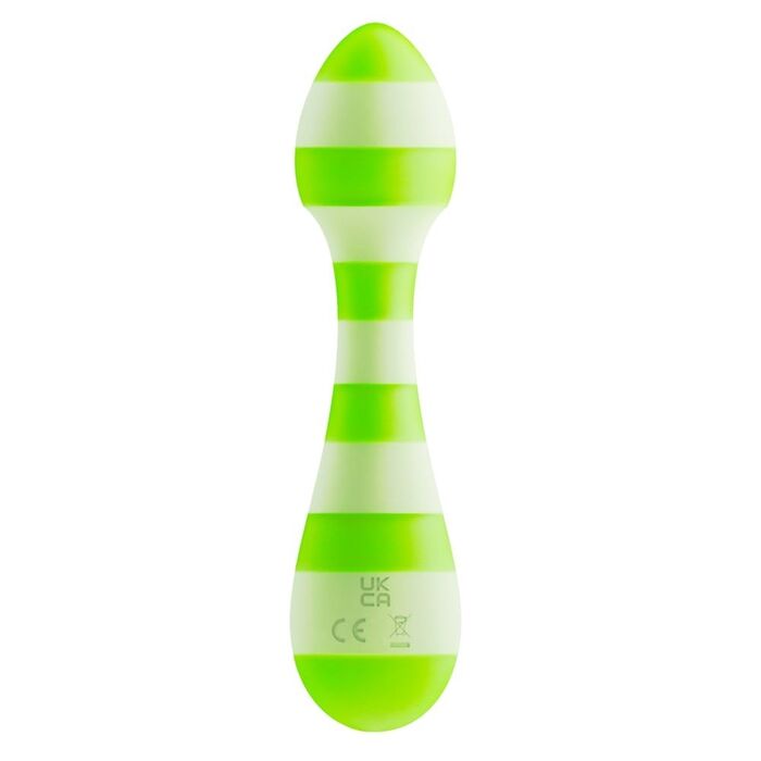 Vibrator wand Dreamtoys Glitz Green Girl verde, dimensiune de calatorie