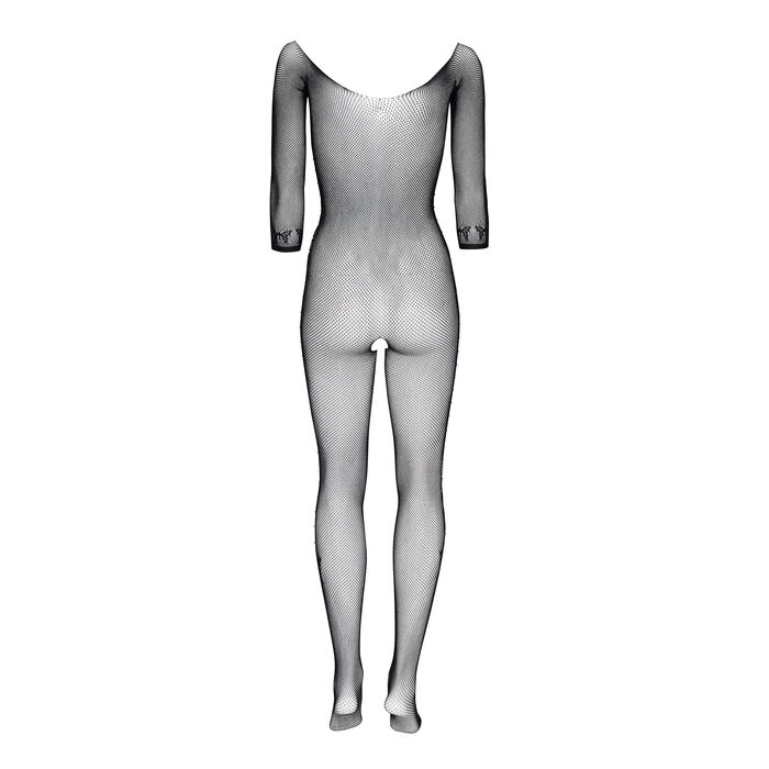 Bodystocking Martha Diamond, vedere plata din spate, maneci 3/4 si decupaj lateral