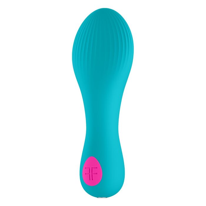 Vibrator Bullet Femme Funn Solia turcoaz, forma plata texturata