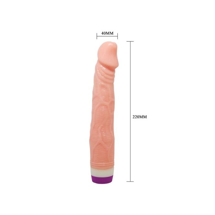 Vibrator Pleasure Vibe Flesh, [22 cm x 4cm] dimensiuni