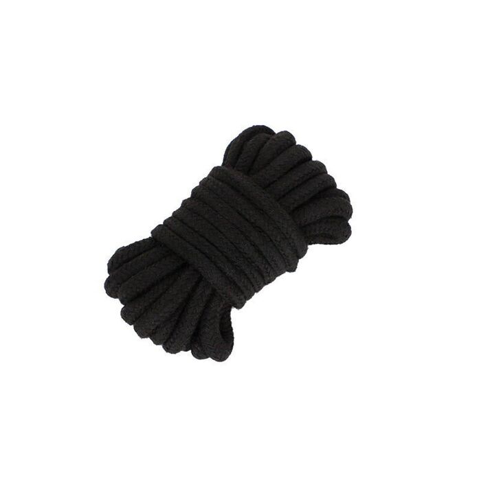 Franghie neagra din bumbac impletit, inclusa in kitul BDSM Fetish B-Series