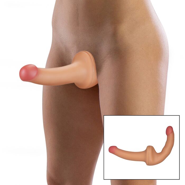 Dildo Dublu Double-Ended Strapless - poza mod utilizare