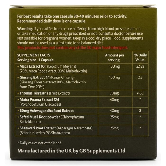 Ultra Gold Male Support and Delay 1 capsula - lista ingredineteUltra Gold Male Support and Delay 1 capsula