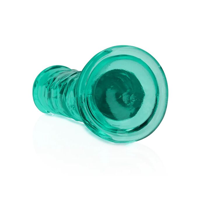 Dildo Realistic REALROCK Suction Cup 6'' Verde Transparent