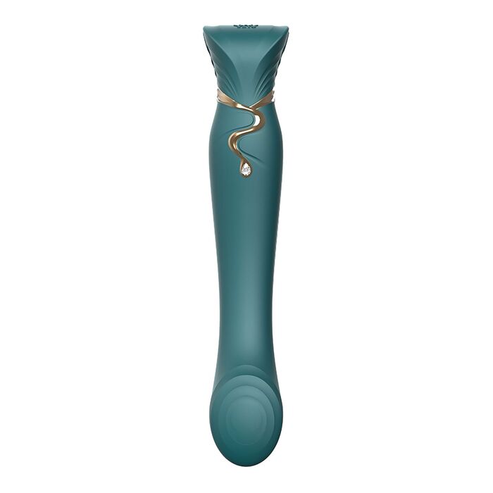Vibrator Punctul G ZALO Queen Puls Wave, Verde, vedere suplimentara 3