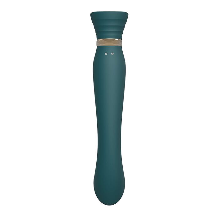 Vibrator Punctul G ZALO Queen Puls Wave, Verde, vedere suplimentara 5