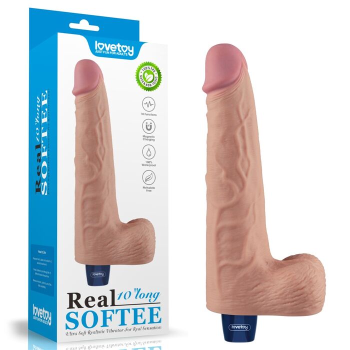 Vibrator Lovetoy Real Softee natural langa cutia originala de vanzare