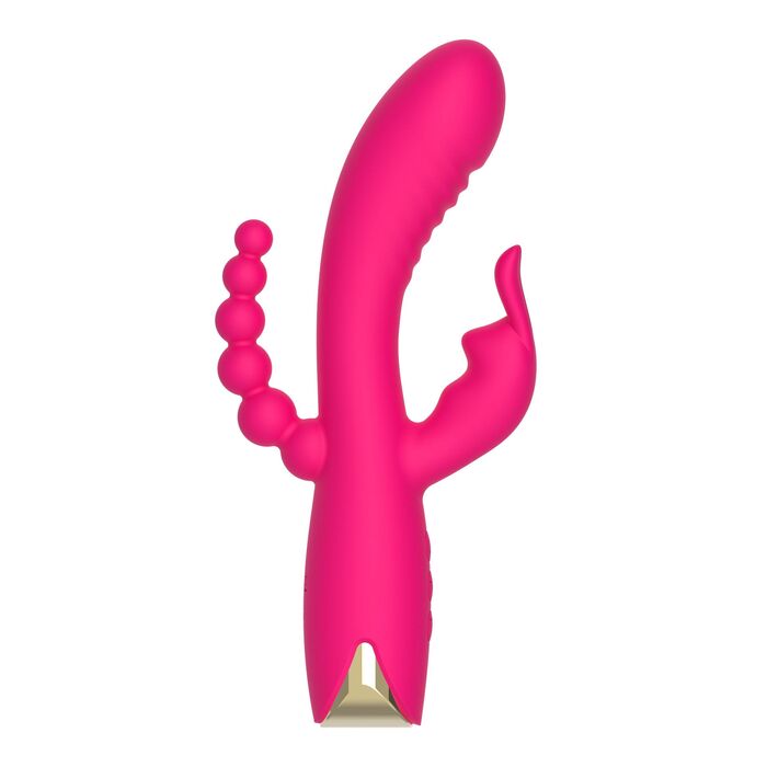 Vibrator Triplu ToyJoy Aphrodite, Roz, vedere suplimentara 11