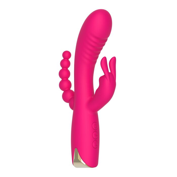 Vibrator Triplu ToyJoy Aphrodite, Roz, vedere suplimentara 12