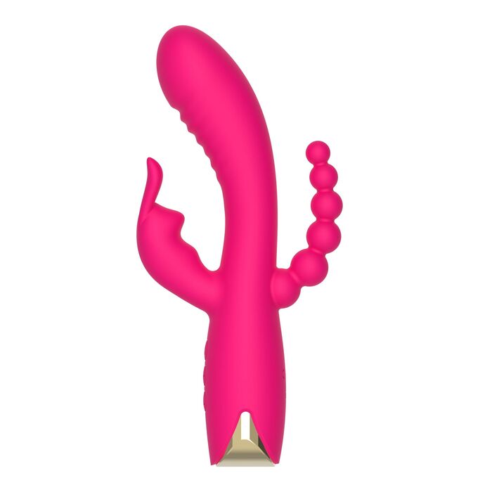 Vibrator Triplu ToyJoy Aphrodite, Roz, vedere suplimentara 7