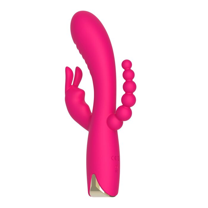 Vibrator Triplu ToyJoy Aphrodite, Roz, vedere suplimentara 8