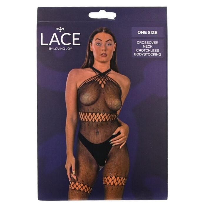 Bodystocking Lace by LJ Negru, ambalaj cutie