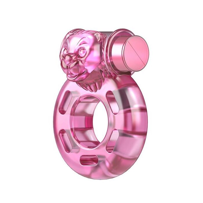 Inel Vibrator Penis BAILE Ursulet Roz detaliu