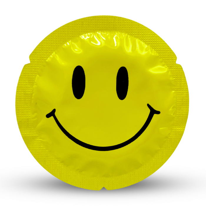 Prezervative EXS Smiley Face detaliu ambalaj
