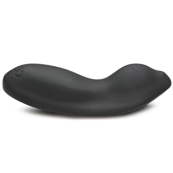 E-Stim Panty Vibe cu Telecomanda, XR Brands Zeus Electrosex, Negru, profil dispozitiv din silicon
