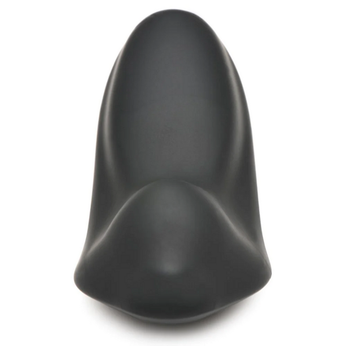 E-Stim Panty Vibe cu Telecomanda, XR Brands Zeus Electrosex, Negru, vedere din fata, forma anatomica