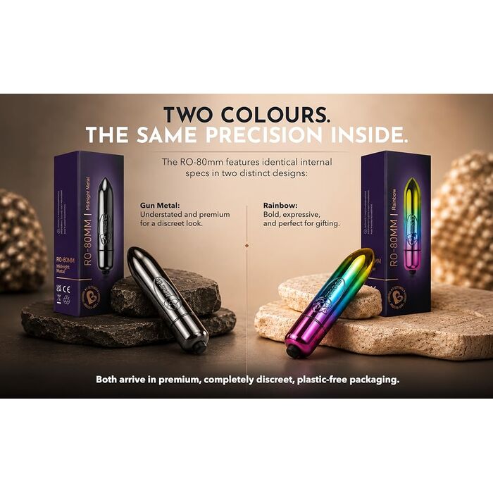Mini Vibrator Glont Rocks Off RO-80mm Rainbow
