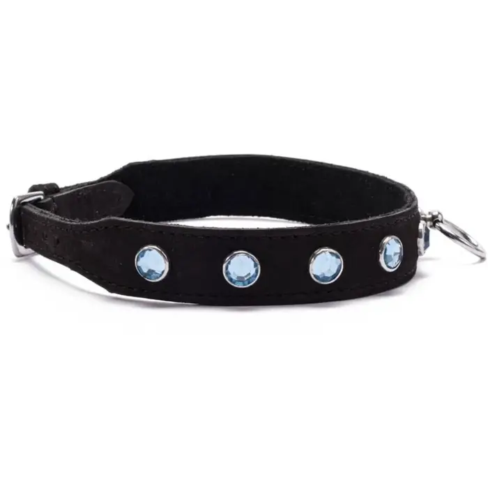 Zgarda Bondage Crystale Collar Light Blue