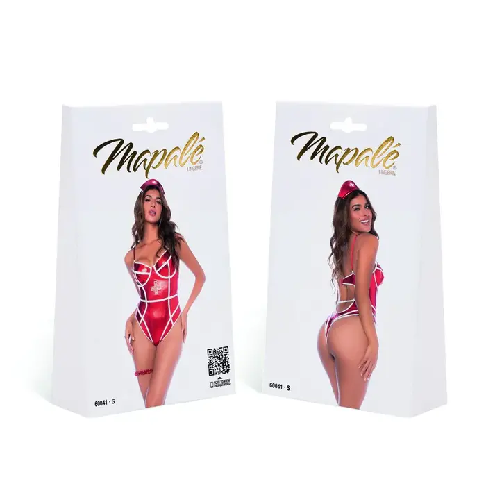 Mapale Costum Nurse Metalic, Rosu - cutie