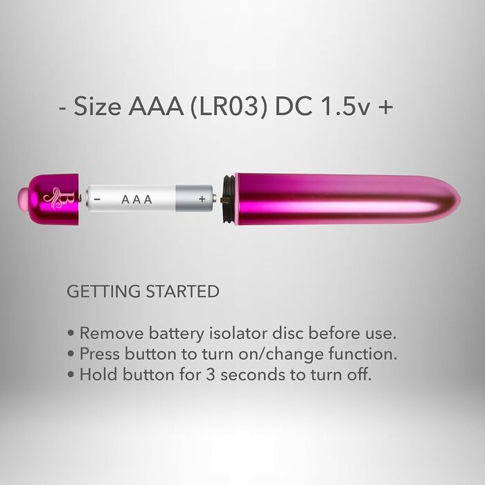 Mini Vibrator Rocks Off Boudoir Courtesan baterie