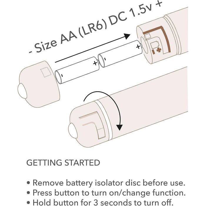 Rocks-Off Minivibrator RO-160MM Rosu