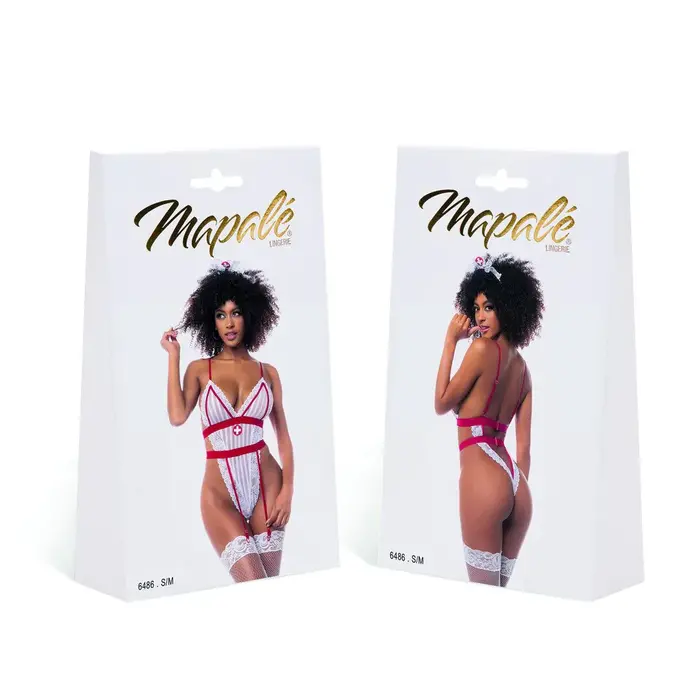 Mapale - Costum Asistenta Medicala Alb - cutie