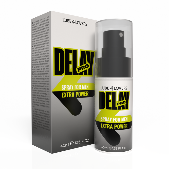 Spray Ritardante Delay Pro Lube4Lovers 40ml, ambalaj