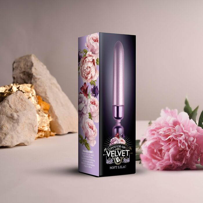 Mini Vibrator Rocks Off Touch of Velvet Soft Lilac