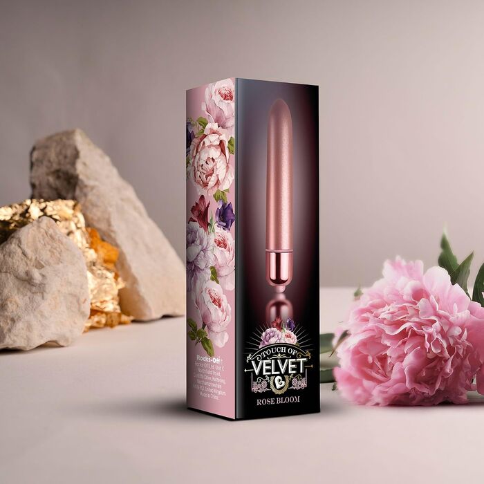 Vibrator Rocks Off Touch of Velvet Rose Blush ambalaj