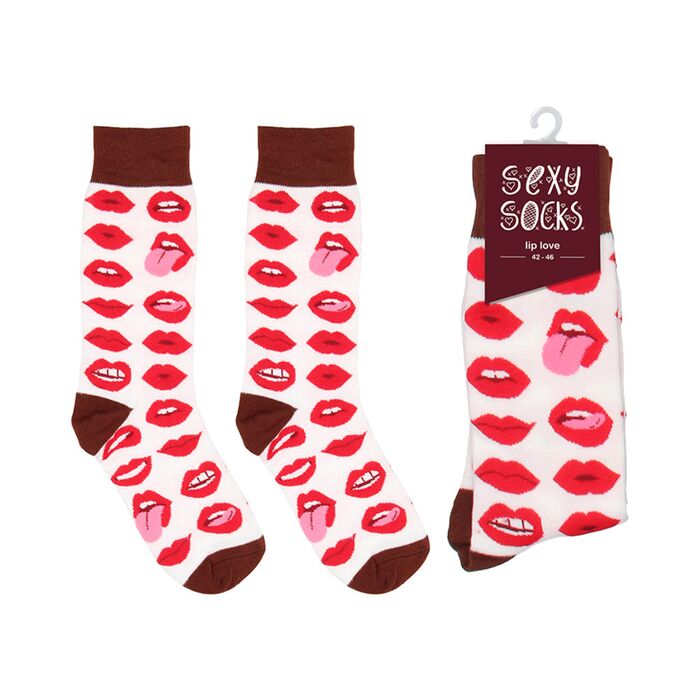 Sosete LIP LOVE Sexy Socks by Shots, 42