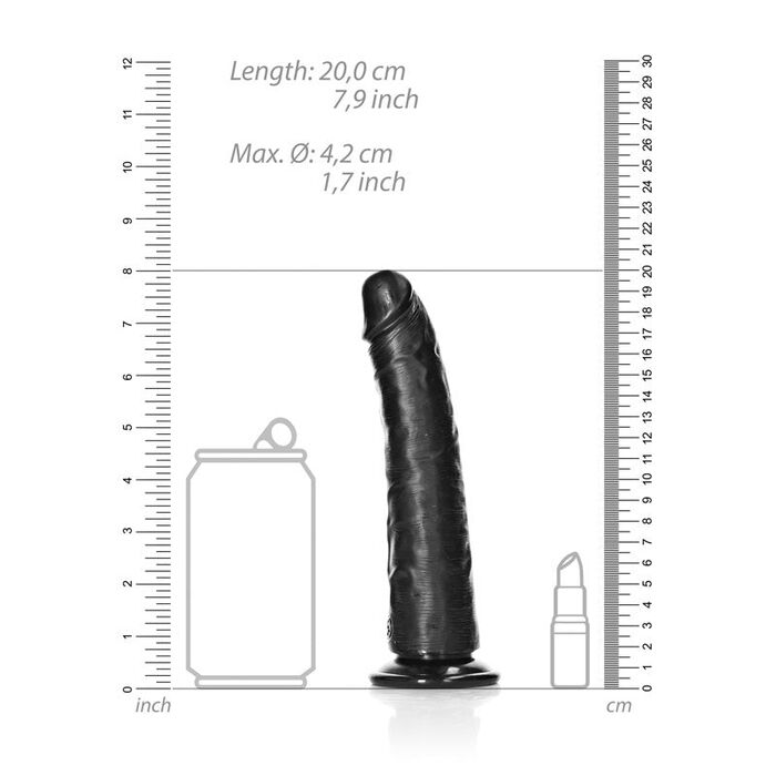 dildo negru dimensiune 18 cm