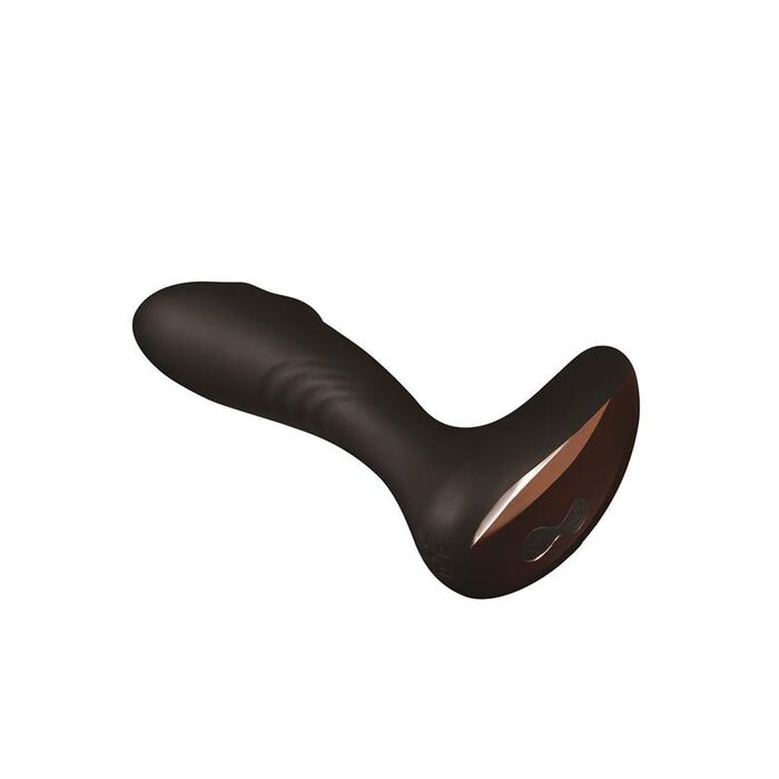 Stimulator Prostata SHEQU Negru, detaliu varf rotunjit