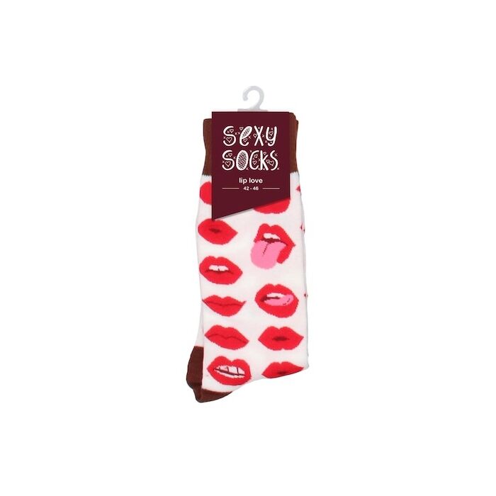 Sosete LIP LOVE Sexy Socks by Shots, 42-46EU - prezentare