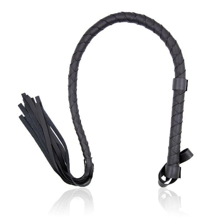 Bici Long Whip Negru LateToBed, 85cm, impletitura completa