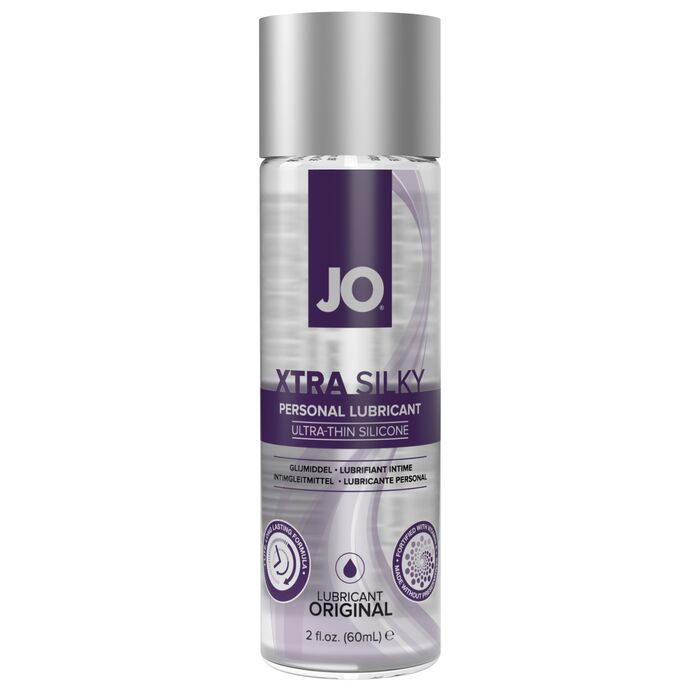 Lubrifiant siliconic System JO Xtra Silky Original, formula ultra-subtire, flacon de 60 ml