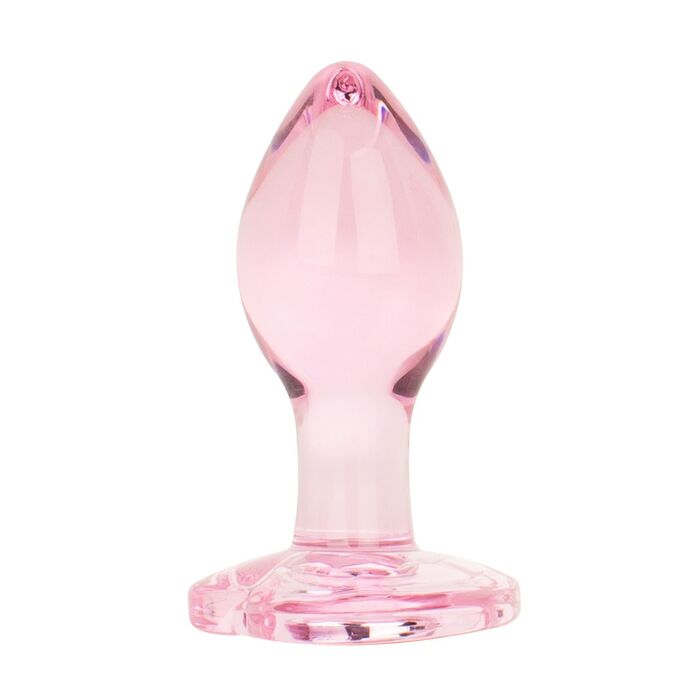 Anal Collection Easytoys - Anal Plug Glass Small - 7 cm vedere frontala