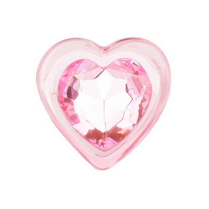 Anal Collection Easytoys - Anal Plug Glass Small - 7 cm baza inima