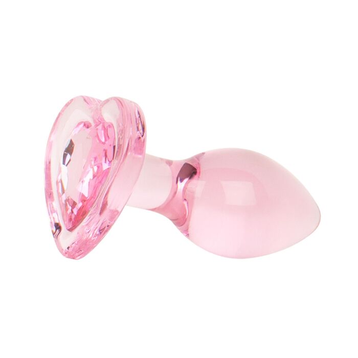 Anal Collection Easytoys - Anal Plug Glass Small - 7 cm lateral view