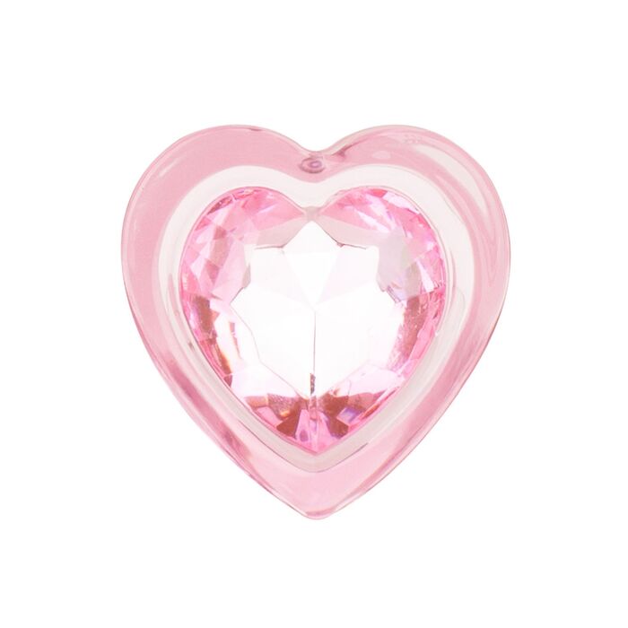 Anal Collection Easytoys - Anal Plug Glass Medium - 8,3 cm vedere inima