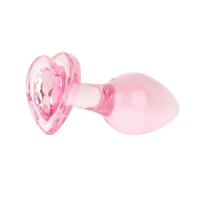 Anal Collection Easytoys - Anal Plug Glass Medium - 8,3 cm lateral view