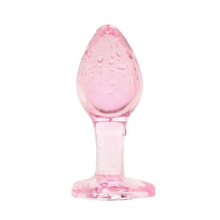 Anal Collection Easytoys - Anal Plug Glass Medium - 8,3 cm pe masa