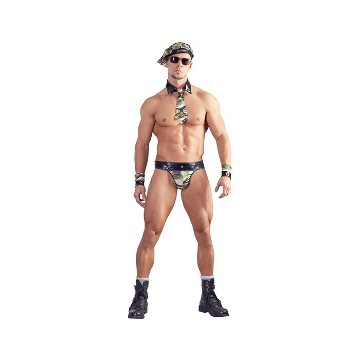 Svenjoyment - Men's Military Costum Army detaliu intreg