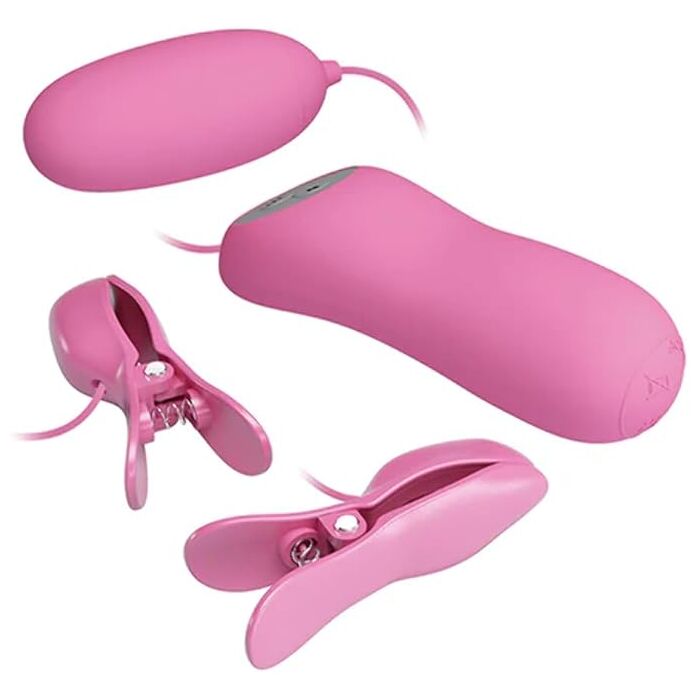 Cleme Sfarcuri Pretty Love Electrosoc cu vibratii - Roz