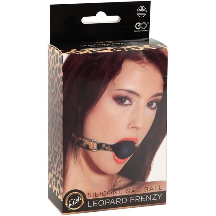 Set BDSM, zgarda, silicon negru, reglabil, imprimeu leopard, 4cm