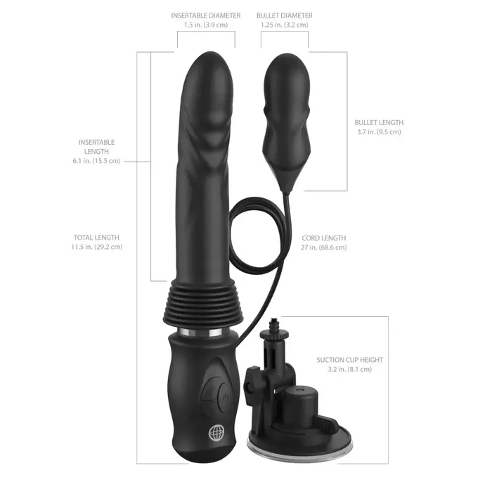Vibrator Silicone Thruster  lux