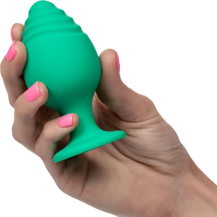 Set Dopuri Anale CalExotics Cheeky 2 Anal Plugs Set - Verde detaliu