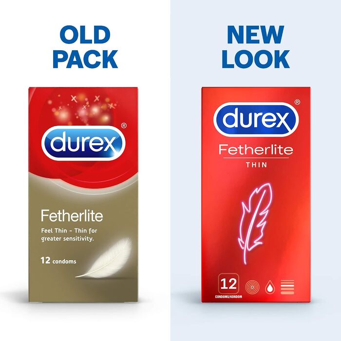Prezervative Durex Fetherlite Thin, subtiri, lubrifiate, pachet nou si vechi